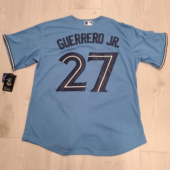 Toronto Blue Jays Vladimir Guerrero Jr. Powder Blue Alternate Player Jersey - Picture 1 of 11